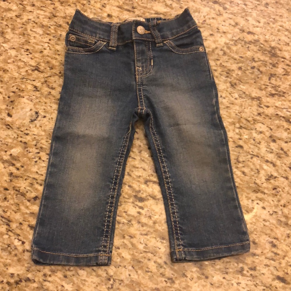 NWOT Baby Girl Children Place Sz 6 -12 mos Jeans